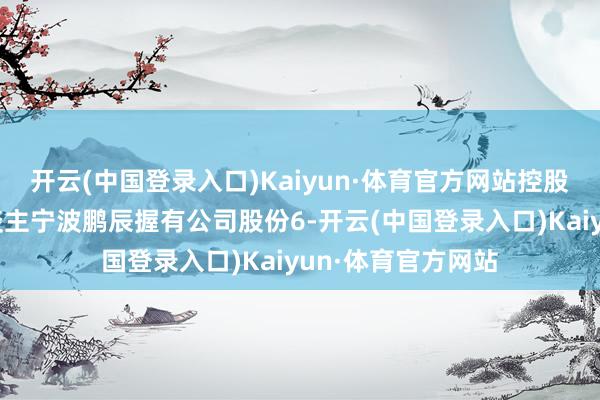开云(中国登录入口)Kaiyun·体育官方网站控股鼓动一致活动东谈主宁波鹏辰握有公司股份6-开云(中国登录入口)Kaiyun·体育官方网站